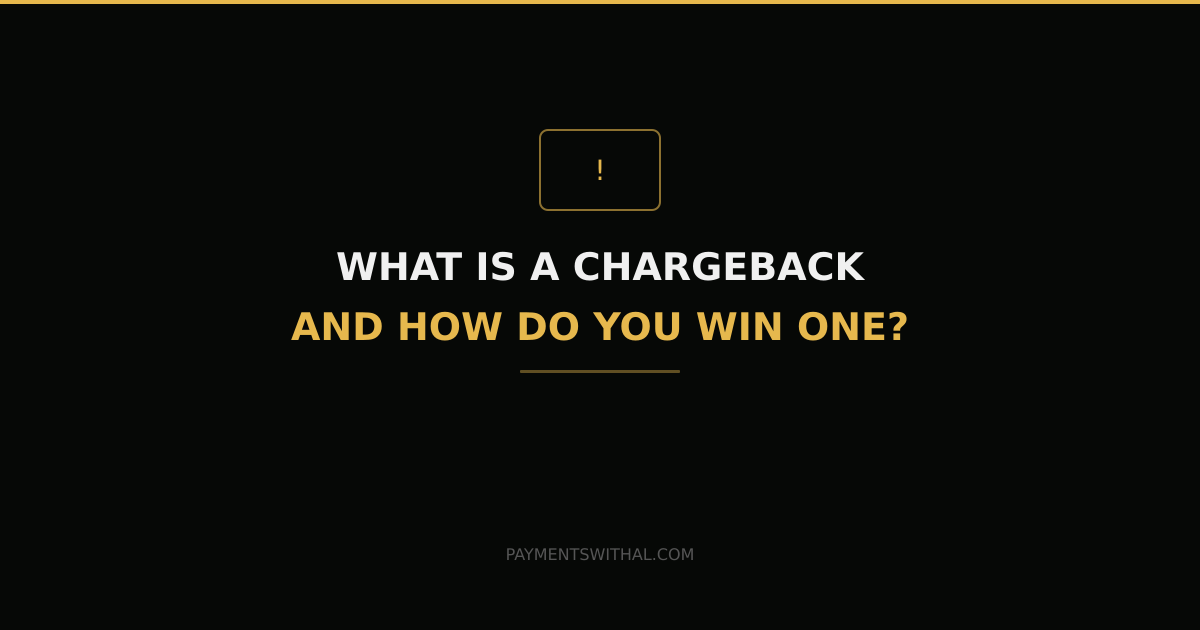 What Is a Chargeback — And How Do You Actually Win One?